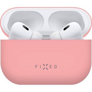 Ultratenké silikónové púzdro FIXED Silky pre Apple AirPods Pro 2, ružové