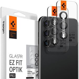 Spigen Glass EZ Fit Optik Pro 2 Pack tvrdené sklo na fotoaparát Samsung Galaxy S23/S23+