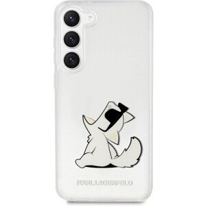 Karl Lagerfeld PC/TPU Choupette Eat Zadný Kryt pre Samsung Galaxy S23+ Transparent