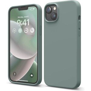 elago Silicone Case pre iPhone 14 Plus Midnight Green