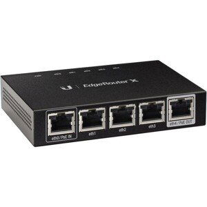 UBNT EdgeRouter X - 5x Gbit RJ45 port, 1x PoE In, 1x PoE Out 24V