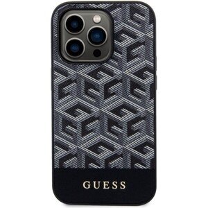 Guess PU G Cube MagSafe Kompatibilný Zadný Kryt pre iPhone 14 Pro Max Black