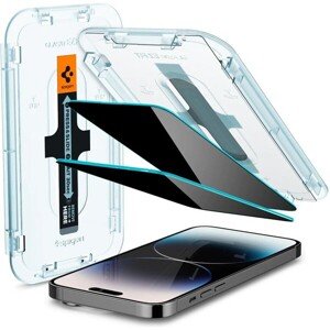 Spigen Glass EZ Fit Privacy 2 Pack ochranné sklo iPhone 14 Pro