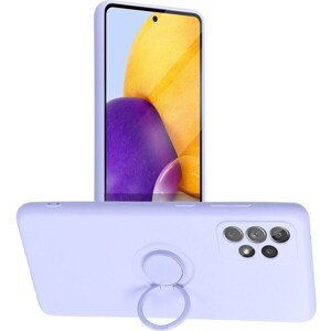 SILICONE RING Case pre SAMSUNG Galaxy A53 5G violet