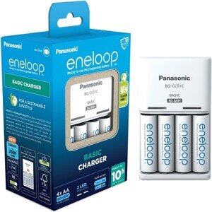 Panasonic Eneloop KJ51MCC40E nabíjačka batérií AA/AAA + 4x AA nabíjacia batéria 2000 mAh