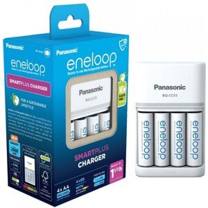 Panasonic Eneloop KJ55MCC40E nabíjačka batérií AA/AAA + 4x AA nabíjacia batéria 2000 mAh