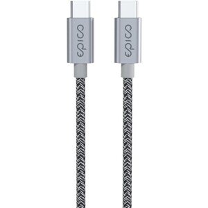 EPICO opletený kábel USB-C na USB-C, 1,2 m vesmírne šedý