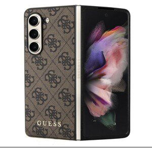 Guess 4G Charms Zadný Kryt pre Samsung Galaxy Z Fold 5 Brown