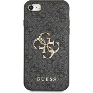 Guess PU 4G Metal Logo Zadný Kryt pre iPhone 7/8/SE2020/SE2022 Grey