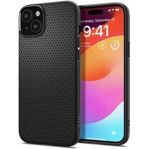 Spigen Liquid Air, matte black - iPhone 15