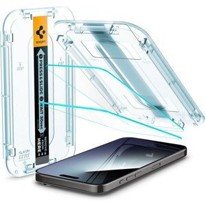 Spigen Glass tR EZ Fit 2 Pack, transparency - iPhone 15 Pro Max