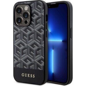 Guess PU G Cube MagSafe Zadný Kryt pre iPhone 15 Pro Max Black