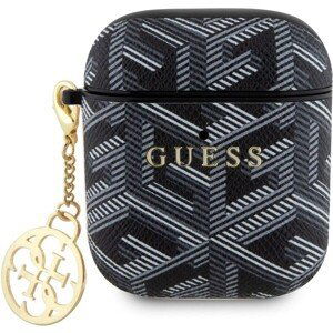 Guess PU G Cube Charm Puzdro pre AirPods 1/2 Black