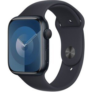 Apple Watch Series 9 45mm Temne atramentový hliník s temne atramentovým športovým remienkom M/L