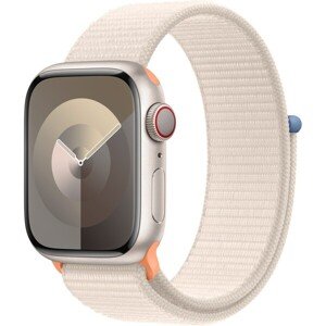 Apple Watch Series 9 Cellular 41mm Hviezdne biely hliník s hviezdne bielym športovým prevliekacím re