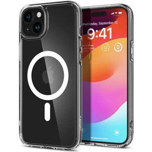 Spigen Crystal Hybrid Mag kryt iPhone 15 Plus biely