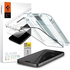 Spigen Glass tR EZ Fit HD tvrdené sklo iPhone 15 Pro Max čierne