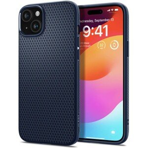 Spigen Liquid Air kryt iPhone 15 modrý