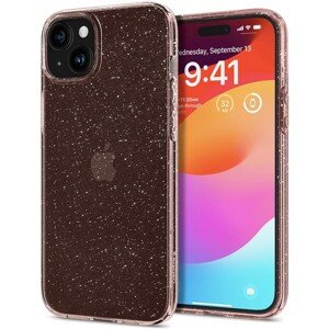 Spigen Liquid Crystal Glitter kryt iPhone 15 ružový