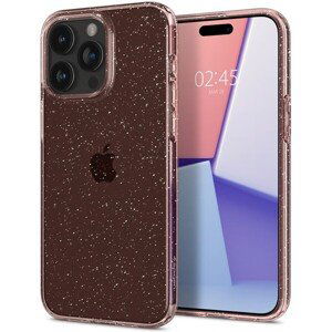 Spigen Liquid Crystal Glitter kryt iPhone 15 Pro ružový