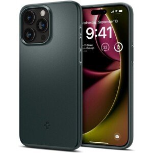 Spigen Thin Fit kryt iPhone 15 Pro zelený