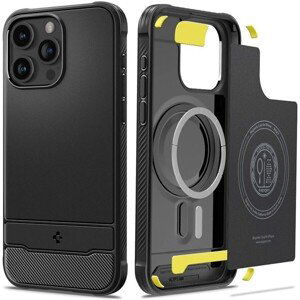 Spigen Rugged Armor MagFit iPhone 15 Pro Max matne čierny