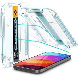 Spigen Glass tR EZ Fit 2 Pack tvrdené sklo iPhone 15 Plus číre