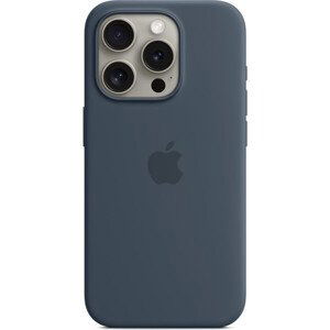 Apple silikínový kryt s MagSafe na iPhone 15 Pro búrkovo modrý