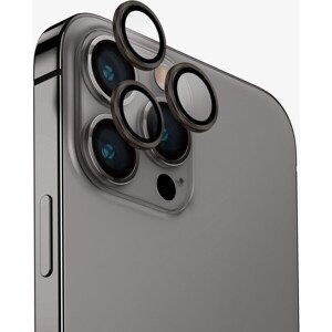 UNIQ OPTIX IPHONE 15 PRE MAX (2023) 6.7 ALUMINIUM CAMERA LENS PROTECTOR - STEEL GREY (GREY)