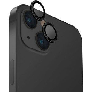 UNIQ OPTIX IPHONE 15/15PLUS (2023) 6.1 / 6.7 ALUMINIUM CAMERA LENS PROTECTOR - MIDNIGHT (BLACK)