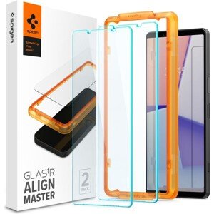 Spigen Glass tR Align Master tvrdené sklo 2 Pack Sony Xperia 1 V