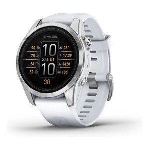 Garmin Epix Pro Glass 42mm Silver/White Band