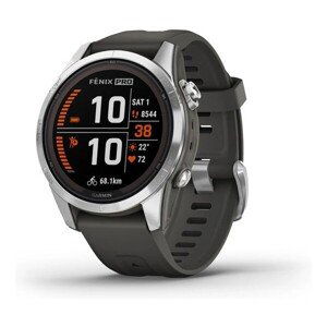 Garmin fenix 7S Pro Solar Silver/Black Band