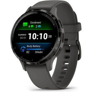 Garmin Venu 3S Slate/Gray Silicone Band