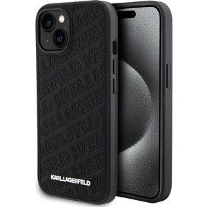 Karl Lagerfeld PU Quilted Pattern Zadný Kryt pre iPhone 15 Black