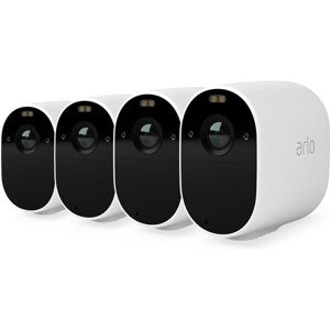 Arlo Essential vonkajšia bezpečnostná kamera 4 Pack (Base station nie je súčasťou balenia) biela