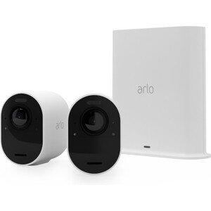 Arlo Ultra 2 vonkajšia bezpečnostná kamera 2 Pack (Base station je súčasťou balenia) biela