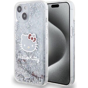 Hello Kitty Liquid Glitter Electroplating Head Logo Zadný Kryt pre iPhone 12/12 Pro Transparent