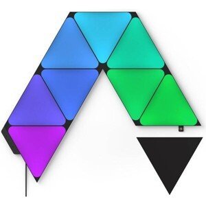Nanoleaf Shapes Black Triangles Starter Kit inteligentné trojuholníkové osvetlenie, 9 kusov