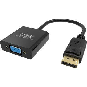 Vision DisplayPort na VGA adaptér TC-DPVGA/BL čierny