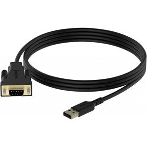 Vision USB 2.0 na RS-232 adaptér TC-USBSER čierny