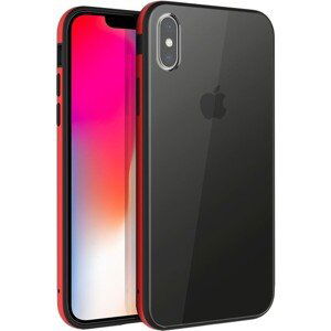 UNIQ Valencia Clear iPhone XS Max červené