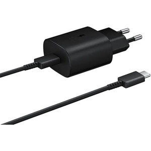 Samsung PD 25W nabíjačka s rýchlonabíjaním a káblom USB-C čierna