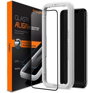 Spigen 3D tvrdené sklo Align FC Apple iPhone 11 Pro Max/XS Max čierne