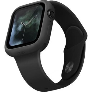 UNIQ Lino silikónové púzdro Apple Watch Series 4/5/6/SE (44mm) čierne