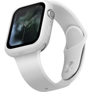 UNIQ Lino silikónové púzdro Apple Watch Series 4/5/6/SE (44mm) biele