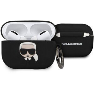 Karl Lagerfeld silikónový kryt pre Airpods Pro čierny