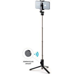 FIXED Snap selfie tyč s 3/4" závitom a diaľkovou spúšťou čierna