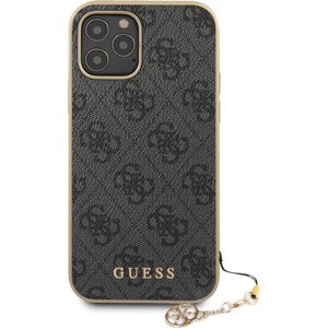 Guess 4G Charms kryt iPhone 12/12 Pro 6.1" sivý