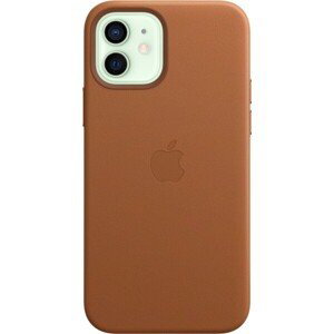 Apple kožený kryt s MagSafe iPhone 12/12 Pro sedlovo hnedý